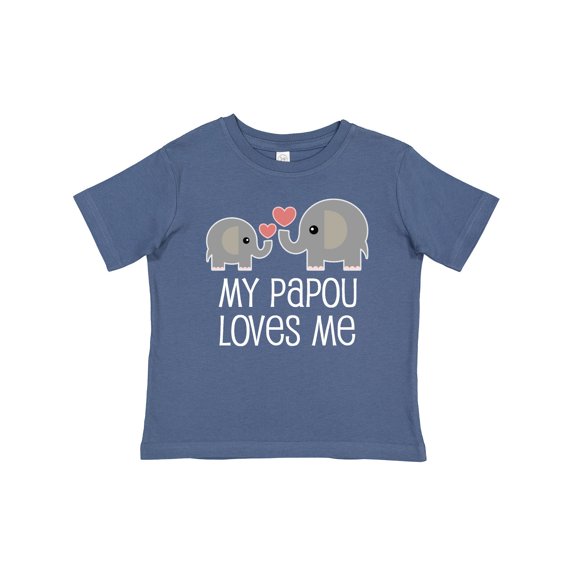 Inktastic My Papou Grandpa Loves Me Boys or Girls Baby T-Shirt