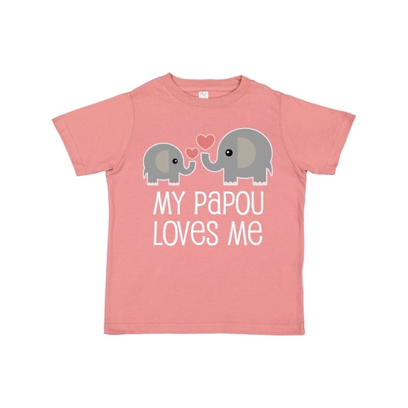Inktastic My Papou Grandpa Loves Me Boys or Girls Toddler T-Shirt