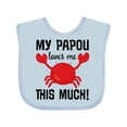 thumbnail image 1 of Inktastic My Papou Loves Me Boys or Girls Baby Bib, 1 of 4