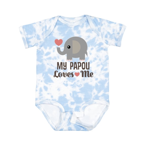 Inktastic My Papou Loves Me Boys or Girls Baby Bodysuit