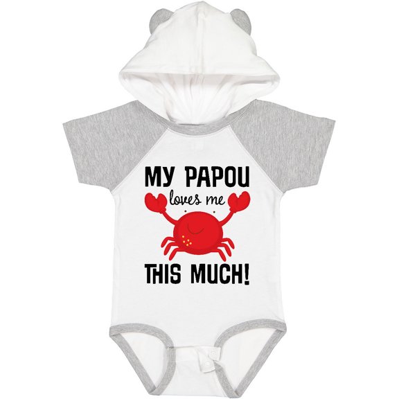 Inktastic My Papou Loves Me Boys or Girls Baby Bodysuit