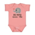 thumbnail image 1 of Inktastic My Papou Loves Me Boys or Girls Baby Bodysuit, 1 of 5