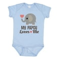 thumbnail image 1 of Inktastic My Papou Loves Me Boys or Girls Baby Bodysuit, 1 of 5
