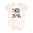 thumbnail image 1 of Inktastic My Papou Loves Me Boys or Girls Baby Bodysuit, 1 of 5