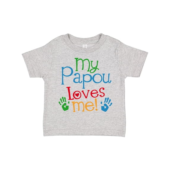 Inktastic My Papou Loves Me Boys or Girls Toddler T-Shirt