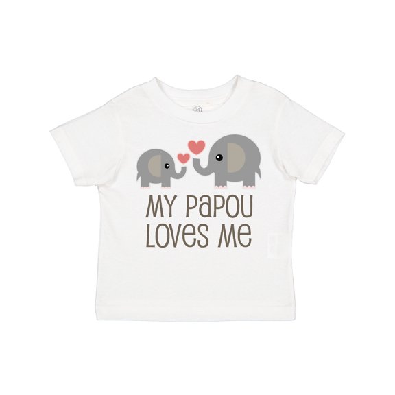 Inktastic My Papou Loves Me Grandchild Boys or Girls Toddler T-Shirt