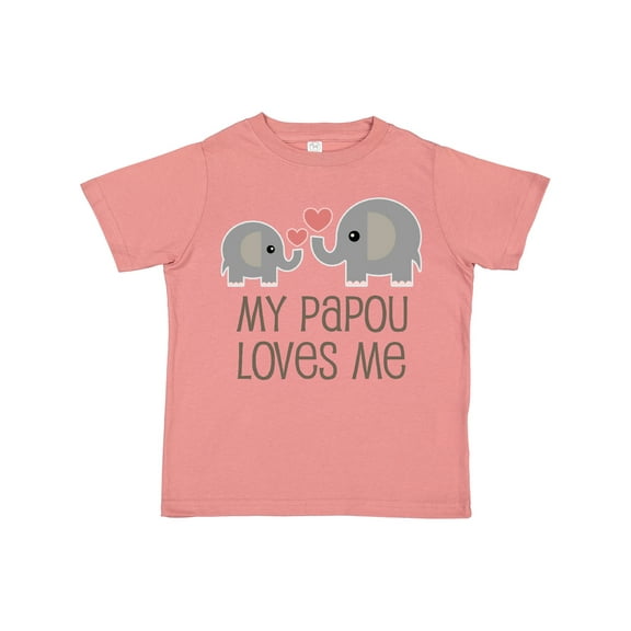 Inktastic My Papou Loves Me Grandchild Boys or Girls Toddler T-Shirt
