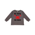 thumbnail image 1 of Inktastic My Papou Loves Me Boys or Girls Long Sleeve Toddler T-Shirt, 1 of 5