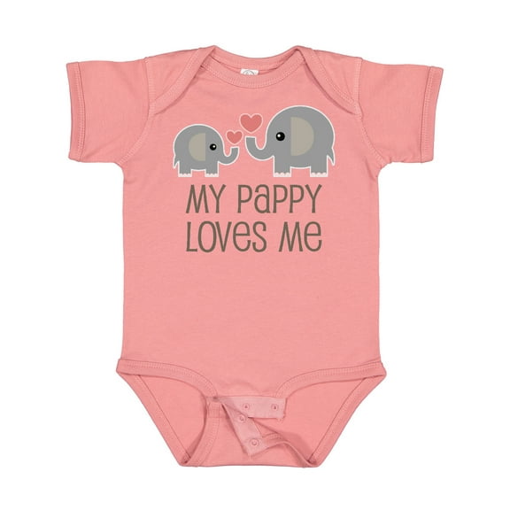 Inktastic My Pappy Grandpa Loves Me Boys or Girls Baby Bodysuit