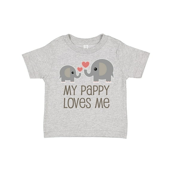 Inktastic My Pappy Grandpa Loves Me Boys or Girls Toddler T-Shirt