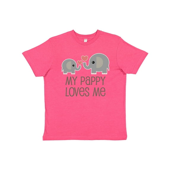 Inktastic My Pappy Grandpa Loves Me Youth T-Shirt