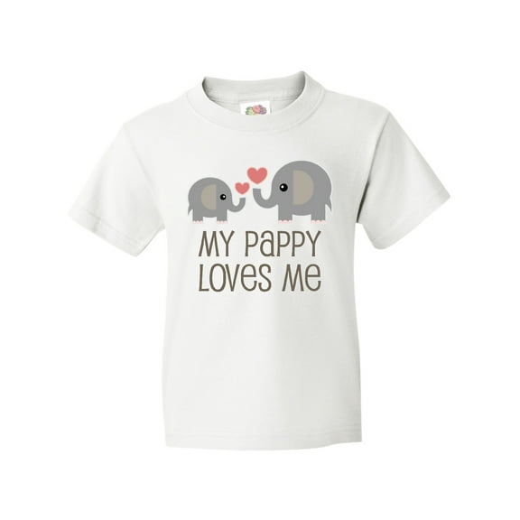 Inktastic My Pappy Grandpa Loves Me Youth T-Shirt