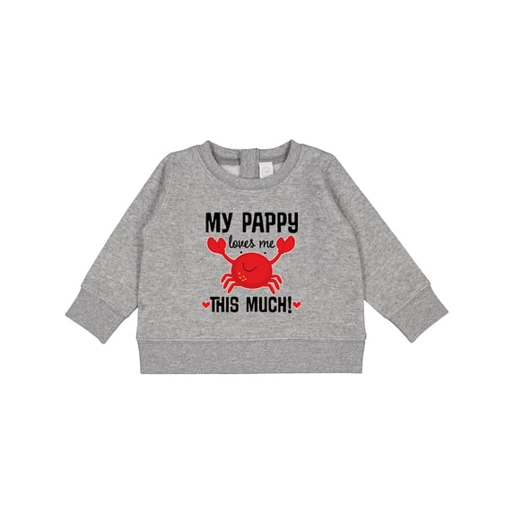 Inktastic My Pappy Loves Me Baby Sweatshirt
