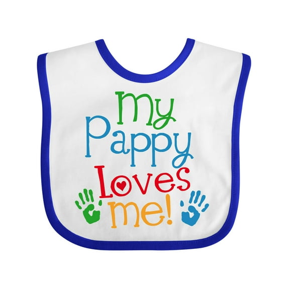 Inktastic My Pappy Loves Me Boys or Girls Baby Bib