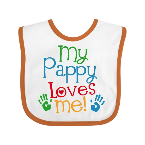 Inktastic My Pappy Loves Me Boys or Girls Baby Bib