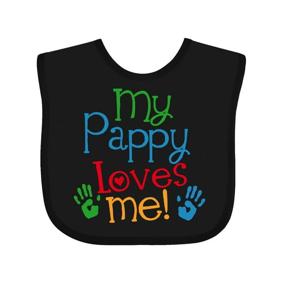 Inktastic My Pappy Loves Me Boys or Girls Baby Bib