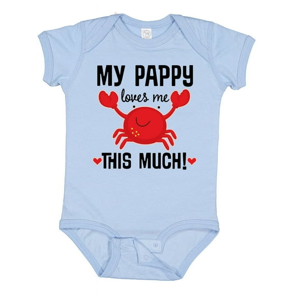 Inktastic My Pappy Loves Me Boys or Girls Baby Bodysuit