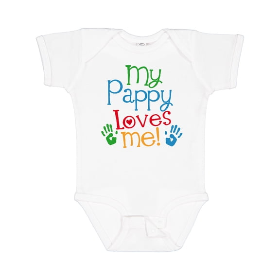Inktastic My Pappy Loves Me Boys or Girls Baby Bodysuit