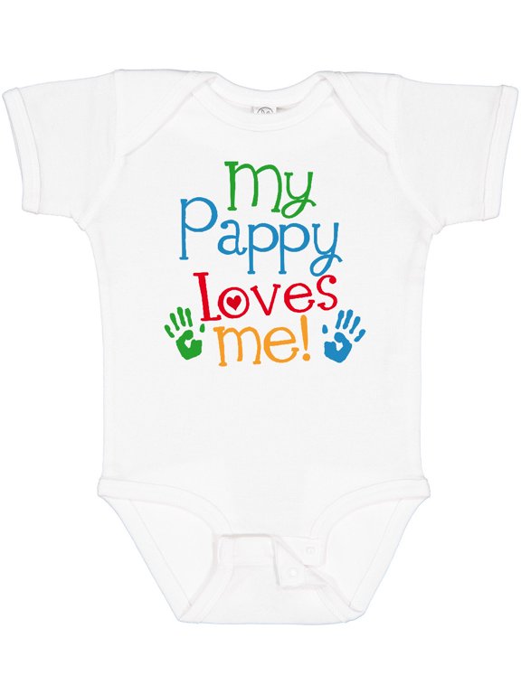My Pappy Loves Me Boys or Girls Baby Bodysuit
