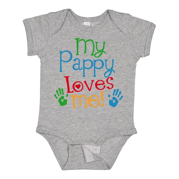 Inktastic My Pappy Loves Me Boys or Girls Baby Bodysuit