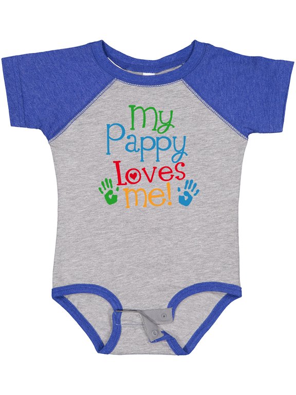 My Pappy Loves Me Boys or Girls Baby Bodysuit
