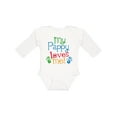 thumbnail image 1 of Inktastic My Pappy Loves Me Boys or Girls Long Sleeve Baby Bodysuit, 1 of 5