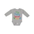 thumbnail image 1 of Inktastic My Pappy Loves Me Boys or Girls Long Sleeve Baby Bodysuit, 1 of 5