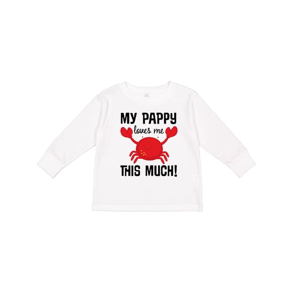 Inktastic My Pappy Loves Me Boys or Girls Long Sleeve Toddler T-Shirt