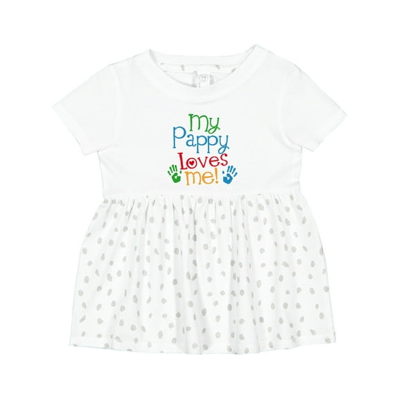 Inktastic My Pappy Loves Me Girls Baby Dress