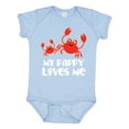 thumbnail image 1 of Inktastic My Pappy Loves Me Grandchild Beach Crab Boys Baby Bodysuit, 1 of 5