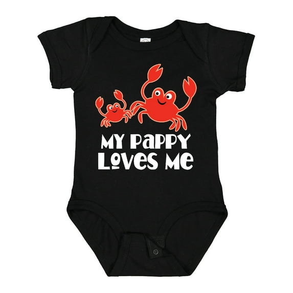Inktastic My Pappy Loves Me Grandchild Beach Crab Boys Baby Bodysuit