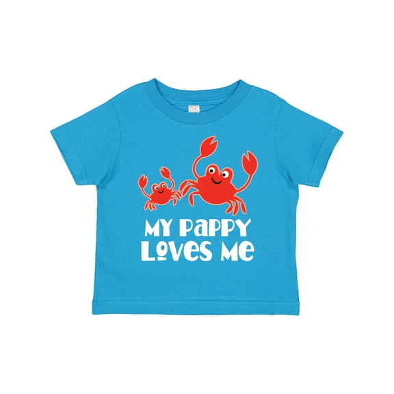 Inktastic My Pappy Loves Me Grandchild Beach Crab Boys Toddler T-Shirt