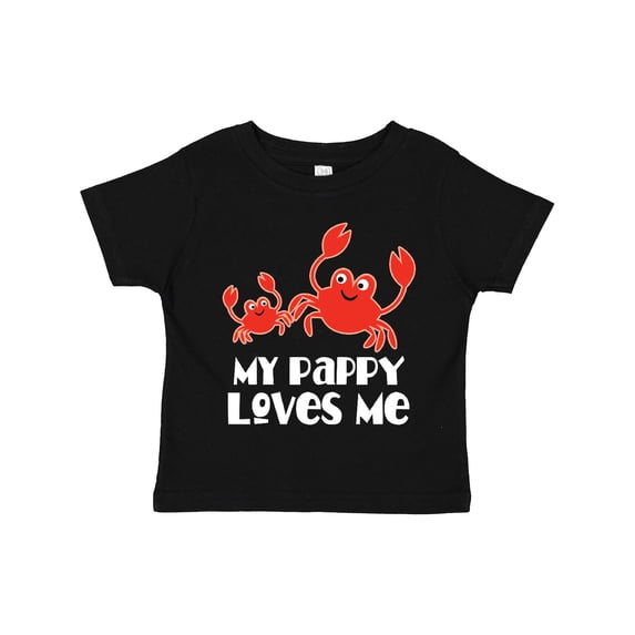 Inktastic My Pappy Loves Me Grandchild Beach Crab Boys Toddler T-Shirt