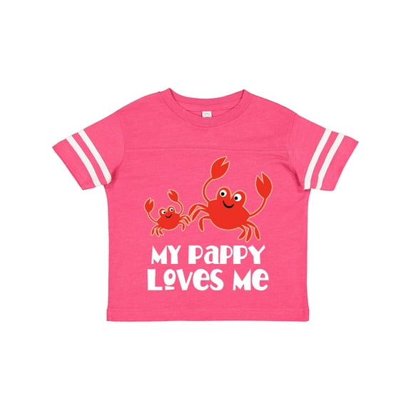 Inktastic My Pappy Loves Me Grandchild Beach Crab Boys Toddler T-Shirt