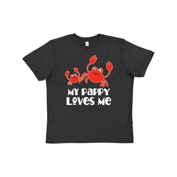 Inktastic My Pappy Loves Me Grandchild Beach Crab Youth T-Shirt