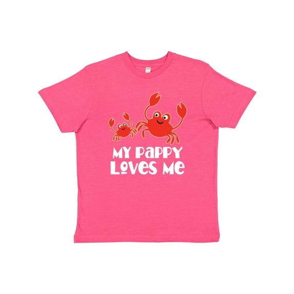 Inktastic My Pappy Loves Me Grandchild Beach Crab Youth T-Shirt