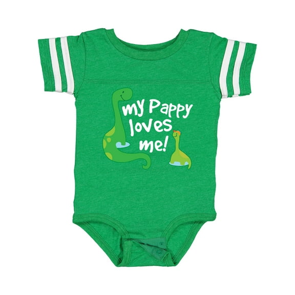Inktastic My Pappy Loves Me Grandchild Boys Baby Bodysuit