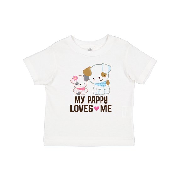Inktastic My Pappy Loves Me Granddaughter Girls Baby T-Shirt