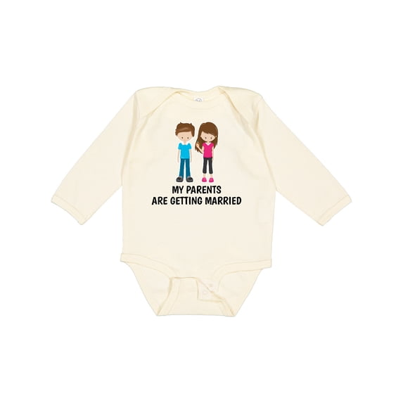 Inktastic My Parents Are Getting Married Boys or Girls Long Sleeve Baby Bodysuit
