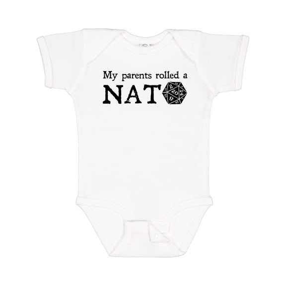Inktastic My Parents Rolled a Nat 20 Boys or Girls Baby Bodysuit