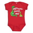 thumbnail image 1 of Inktastic My PawPaw Grandpa Loves Me Dinosaur Boys Baby Bodysuit, 1 of 5