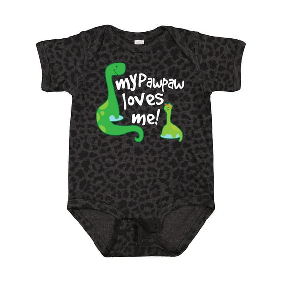 Inktastic My PawPaw Grandpa Loves Me Dinosaur Boys Baby Bodysuit