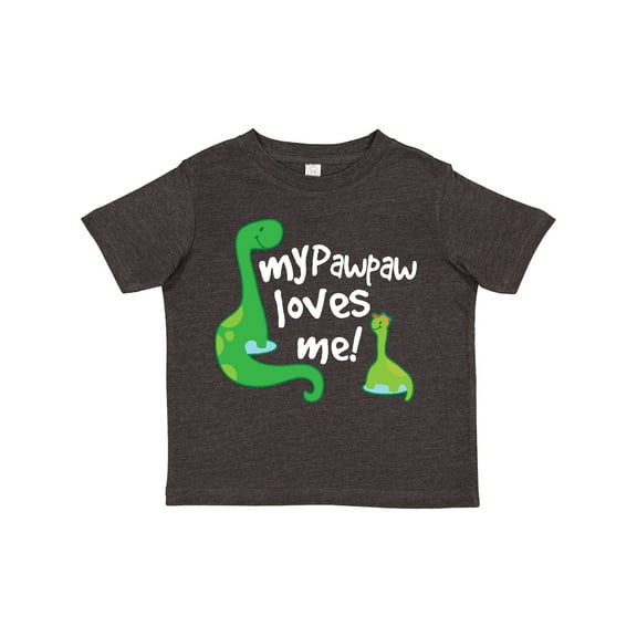 Inktastic My Pawpaw Grandpa Loves Me Dinosaur Boys Toddler T-Shirt