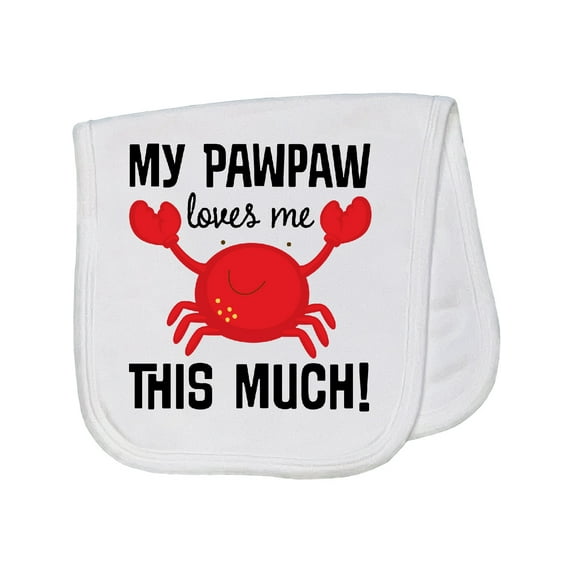 Inktastic My Pawpaw Loves Me Baby Burp Cloth