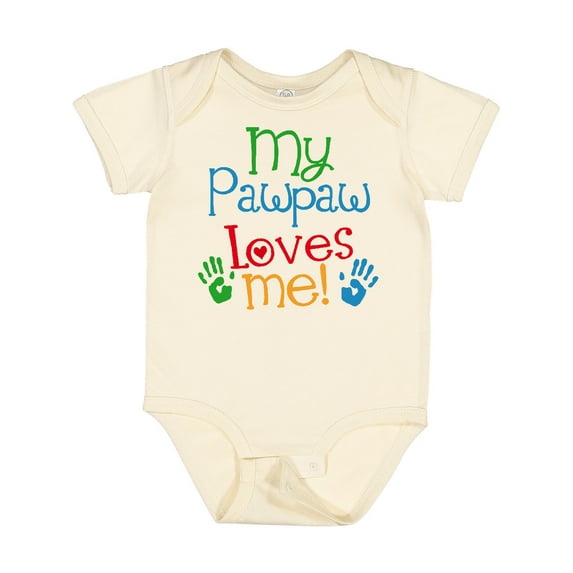 Inktastic My Pawpaw Loves Me Boys or Girls Baby Bodysuit