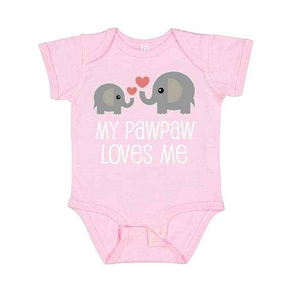 Inktastic My Pawpaw Loves Me Boys or Girls Baby Bodysuit