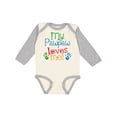 thumbnail image 1 of Inktastic My Pawpaw Loves Me Boys or Girls Long Sleeve Baby Bodysuit, 1 of 5