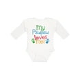thumbnail image 1 of Inktastic My Pawpaw Loves Me Boys or Girls Long Sleeve Baby Bodysuit, 1 of 5