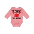 thumbnail image 1 of Inktastic My Pawpaw Loves Me Boys or Girls Long Sleeve Baby Bodysuit, 1 of 5