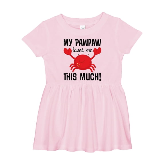 Inktastic My Pawpaw Loves Me Girls Baby Dress